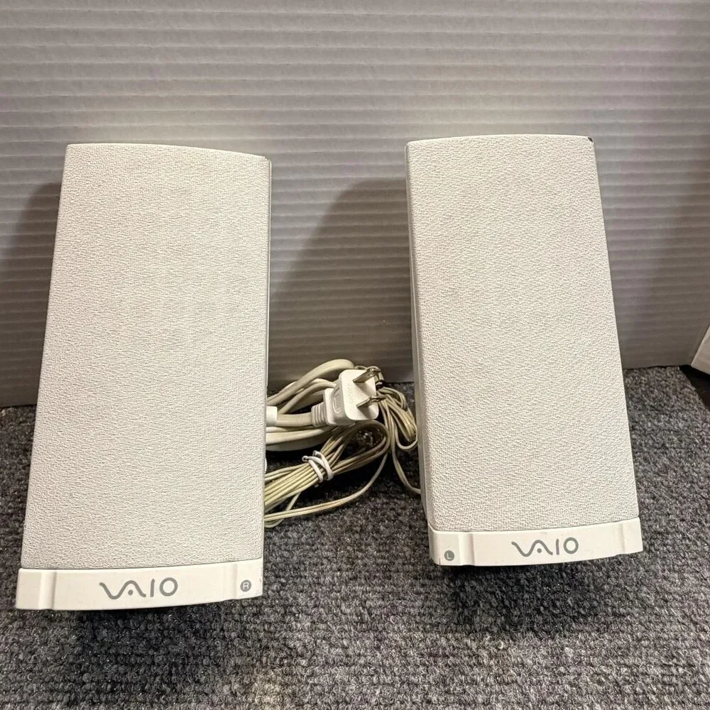 Sony Active Speaker System 1-825-355-12 Wired 2.0 Vaio White Desktop PC Parts